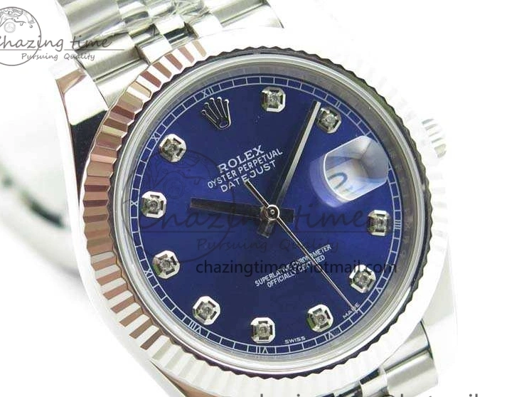 DateJust Noob Dial Best 1:1 Blue SS Jubilee On Diamond 228238 A3235 Edition Bracelet 0122